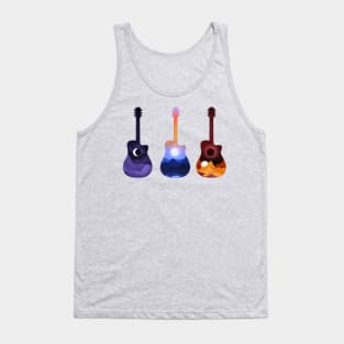 Moonlit Guitar Silhouettes Tank Top